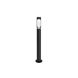 LUXULA Wegeleuchte Außen mit Bodenplatte und Erdspieß, GU10 Fassung, Aluminium, 60cm Höhe - LED Außenleuchte IP44 Pollerleuchte Garten Terrasse