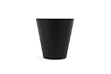 IKEA Papierkorb Fniss Mülleimer aus Polypropylen - WEISS oder SCHWARZ- Durchmesser: 28 cm - Höhe: 28 cm - Inhalt: 10 l (schwarz)