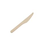 Enpack Einwegmesser aus Holz 1000 Stück - umweltfreundliche holzmesser 165mm Partybesteck - Nachhaltige Einweg Messer - Holzbesteck Einweg - wooden knife Messer aus Holz als Tischdeko für Partys