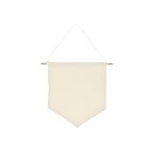 Leinwand Flagge Banner Wanddekoration hängend Beige Blank DIY verfügbar