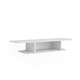 Vicco TV-Schrank Lorio, Fernsehtisch, Weiß, 105 x 18.2 cm offene Fächer