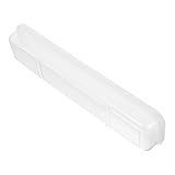 DIKACA Tragbare Besteckbox mit Deckel Transparent Kunststoff Besteck Organizer für Essstäbchen Löffel Gabel Aufbewahrung Camping Reise Büro Picknick