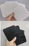 Focenat 8 Stück Tirutschmatte für Teppichs,10X10cm Antirutsch Teppichunterlage, Teppichstopper Rrutschfest, Teppich Rutschmatte,Teppichgreifer für Hartholzböden, Marmor und Matten (Schwarz+Weiß)