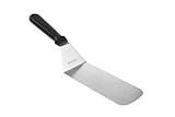 HENDI Wender, flexibel, Hamburgerwender, Grillwender, Bratenwender, Pfannenwender, Spachtel, Winkelpalette, Geschirrspülmaschinengeeignet, Klinge: 235mm, 73x380mm, Edelstahl/Polypropylen