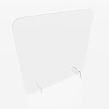 nattmann PLEXIGLAS® Hygieneschutz BIG ohne Durchreiche Spuckschutz Thekenaufsatz (70x60cm (BxH))
