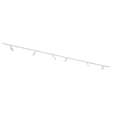 Qub Focus III 1-Phasen Led Schienensystem - 400cm - 6x GU10 Spots - 4x 1m Schienen - I-Form - Deckenstrahler Weiß - Erweiterbar & flexibel - LED-kompatibel - Modernes Design Spot lampe