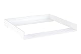 Shefa Kids 801 Universal Wickelaufsatz kompatibel mit Kommoden Malm, Hemnes und Nordli Serie, weiß