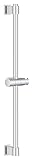 GROHE Vitalio, Duschstange 60cm ohne Bohren (oberes Befestigungselement verstellbar, mit Gleiter & Gelenkstück, zum Kleben oder Bohren, inkl. Schrauben & Dübel, ohne Kleber), chrom, 27724001