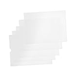 Cabilock 5 Stück Transparente PVC Dokumentenschutzhüllen Vertikal Langlebige Schutzcover für Urkunden und Papiere Praktische Klare Schutzhüllen für Büro und Alltag