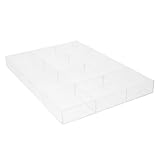 Generisch Schmucktablett Ringhalter aus Durchsichtiges Organizer Tablett für Ohrringe Box mit Halskettenanhänger Schmucktablett Hause Heimschmuckteller Uhrenkommode Tablett Dekorative