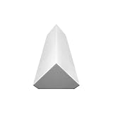 platino24 Bass Trap Eckabsorber 1x hellgrau I Akustikdämmung aus Basotect G+ je 20,5x20,5x100 cm I HiFi Akustikelement I Bassfalle Verbesserung der Raumakustik I Schallreduzierung für Raumdecken