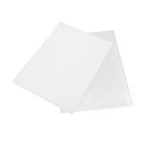 Happyyami 10 Stück Blatt Bindertasche Klarsichthüllen für Hefter Ordnerhüllen durchsichtige Einbandhüllen Plastikpapierhüllen Seitenschutz aus Kunststoff pp Transparent