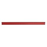 DONAU Universal Klemmschienen / 10 Stück/Klemmschiene DIN A4/ 8mm für circa 80 Blatt/Klemmleiste für Sichtschutzstreifen/Befestigungs-clips/PVC Kunststoff/Rot