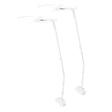 Abaodam 2 Stück Babybett Himmelbett Stützstangen aus Robustem Stahl Abnehmbare Baldachinhalterung für Kinderbett Einfache Montage Kompatibel für Babybetten