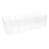 SOLUSTRE Gürtel-Organizer-Box: Gürtelhalter mit 7 Fächern für Schrankschubladen, Aufbewahrungs-Organizer und Display, Acryl, für Herren und Damen, Accessoires, Schmuck, Krawatten