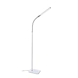 UnoPro Floor – Neue LED-Lampe – 6.000 K Tageslicht, 1.145 Lux bei 30 cm, 4 Helligkeitsstufen, flexibler Arm, energieeffizient, weiß