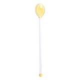Dessertlöffel Glas Rührlöffel Kaffeelöffel Swizzle Sticks Hitzebeständig Teelöffel Eislöffel Latte Macchiato Joghurt Löffel für Küche Zuhause Restaurant Café 1 Stück (I, One Size)