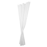 Ipetboom Wasserdichter Duschvorhang Weiß Langlebig Leicht und Atmungsaktiv Moderner Badvorhang für Badewannen Einfache Montage mit Aufhängeringen Vielseitig Dekorativ für Badezimmer