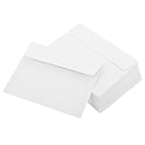 ELAYARD 50 Stück Weiße Briefumschläge Selbstklebend Haftklebende Umschläge für Hochzeitseinladungen Geschäftspost und Grußkarten Glatte Oberfläche Sicherer Verschluss Vielseitig