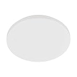 EGLO Deckenlampe Pogliola, Ø 31 cm, LED Deckenleuchte, Wohnzimmerlampe aus Stahl und Kunststoff, Lampe weiß, Kinderzimmerlampe, Küchenlampe, Bürolampe, Flurlampe Decke