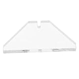 VILLCASE Acryl Messerhalter Klar Messerständer Organizer Vertikale Aufbewahrung Rutschfester Küchen Messersammlung Display Rack Sicherer Tischständer