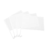 Milisten 4stücke Blanko Auto-fahnen Mit Stangen Handheld Doppelseitige Weiße Banner Für Fahrzeugdekoration Für Sportevents Und Feiern Einfache Montage