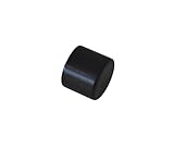 Gardinia Endkappen für Gardinenstangen, Serie Chicago, Ø 20 mm, Metall, Schwarz-matt, 2 Stück