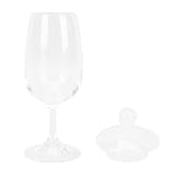 BESPORTBLE Versatile Whisky Nosing Glass mit Deckel Kristallglas Tulpenform Stabiles Wiederverwendbares Trinkglas für Bar Party Weinprobe Büro und Hotelgebrauch
