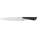 Tefal Jamie Oliver Fleisch-/Schinkenmesser 20 cm, hohe Schneideleistung, unverwechselbares Design, widerstandsfähige und langlebige Klingen, Edelstahl/Schwarz, K2670255