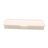 Cabilock Silikon-Eiswürfelform mit Deckel Eiswürfelschale für den Kühlschrank quadratisches Tablett ice cube tray with lid Mehrfach Eiswürfelform Eisbehälter für den Haushalt Eisform Beige