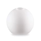 Glas Lampenschirm Ersatzglas weiß E14 Lochmaß Fassung ø 30mm