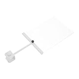 ULTECHNOVO Acryl Schildhalter mit Aluminiumlegierung und Klemme Drehbarer Preisschild Display für Bekleidungsgeschäfte Optimal für oder Rohre Einfache Montage und Klare Preisgestaltung