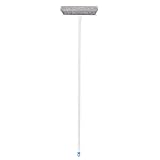 Amazon Basics Besen mit abgewinkeltem Stiel, Blau/Weiß