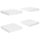 Generisch Kangmusi Schweberegale 4 STK. Hochglanz- 23x23,5x3,8 cm MDF, 323741