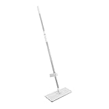 EXQUIMEUBLE 1 Satz Flacher Reinigungsmopp Mikrofaser Wischmopp nass waschen Mikrofaser -Mopp fauler Mop Mopp mit langem Stiel großer Flachmopp Bodenreinigungsmopps superfeine Faser Weiß