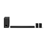 LG S80TR - Intelligente Soundbar, 580 W Leistung und 5.1.3 Kanäle, Dual-Wireless-Lautsprecher, 3 vertikale Lautsprecher, Surround-Sound Dolby Atmos und DTS:X, Hi-Res 24Bit/96kHz