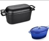 Velaze Gusseisen Bräter mit Deckel Schwarz