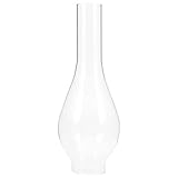 Healifty Ersatz Glas Öllampe Lampenschirm Ersatzglas Lampenglas Zylinder Ersatzschirm Petroleumlampe mit Docht Glaszylinder Kerosin Lampe Pendelleuchte Vesta Schirm Leuchtenschirm