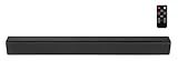 Audizio SB80 - Soundbar, TV Soundbar mit Bluetooth und integrietem Akku - 120 Watt Peak - Optical Kabel - TV Lautsprecher für Ihr Heimkino Soundsystem im Wohnzimmer - Schwarz