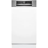 Bosch Serie 6, Teilintegrierter Geschirrspüler, 45 cm, Edelstahl, SPI6ZMS29E