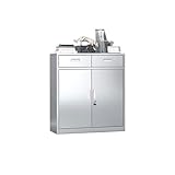 Büroschrank Edelstahl-Lagerschrank, Aktenschrank, Büromöbel, einfacher moderner Datenschrank, Büro-Wandschrank Aktenschrank