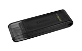Kingston DataTraveler 70 - DT70/256GB USB-C-Stick mit dem Mehrwert, Schwarz
