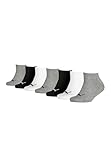PUMA Junior Sneakersocken Kinder - 7 Paar - Grey-White-Black-Mix - Größe 23-26