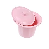 Vaguelly 1Stück Urinal Mit Deckel Tragbarer Plastik Bettpfanne Für Erwachsene Hygienischer Spitzeigenbehälter Für Camping Und Unterwegs Zufälliger Farbe Erhältlich