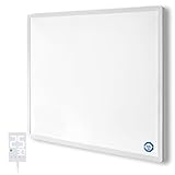 Hocosyme Infrarotheizung mit Thermostat 1200 Watt, Infrarotheizung Wandmontage - 1-3 Min auf Betriebstemperatur bis 120 Grad - Touch-Thermostat