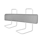 Froadp Rausfallschutz Bett Bettgitter für Kleinkinder Höhenverstellbar Bettkantenschutz mit Reißverschluss und Druckknopfleiste Tragbare Bettschutzgitter Kinderbett Zubehör (100 cm, Leinengrau)