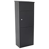 Profirst Mail PM 1100 Standbriefkasten Paketbriefkasten Zylinderschloß mit 2 Schlüssel verzinktes Stahlblech Rückholsperre inkl. Verankerungsmaterial