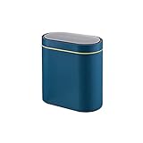 Küchen-Mülleimer mit Sensor, automatischer Mülleimer mit Deckel, Papierkorb für Zuhause, Küche, Schlafzimmer, Büro, Blau (Blau)