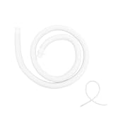 VALICLUD Waschmaschinenschlauch PVC Abwasserschlauch mit Stahl clips Langlebig Kompatibel für Frontlader Automatische Waschmaschinen Einfache Montage Robust