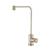 Küchenspülenarmatur für Bar, Bauernhaus, Gewerbe, Direkttrinkwasserhahn, Küchenspülenarmatur, Einhebel-Drehbürste, Gold, Trinkwasser, Schwarz, Chrom, Küchenspülenarmatur